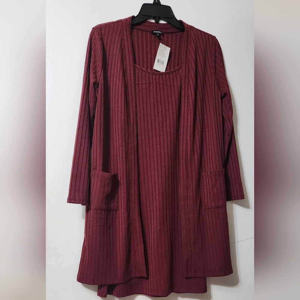 TWO PIECE DRESS WITH COAT